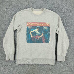 Bobby Tarantino Sweatshirt Men's Small Gray Logic Graphic Crew Neck Long Sleeve